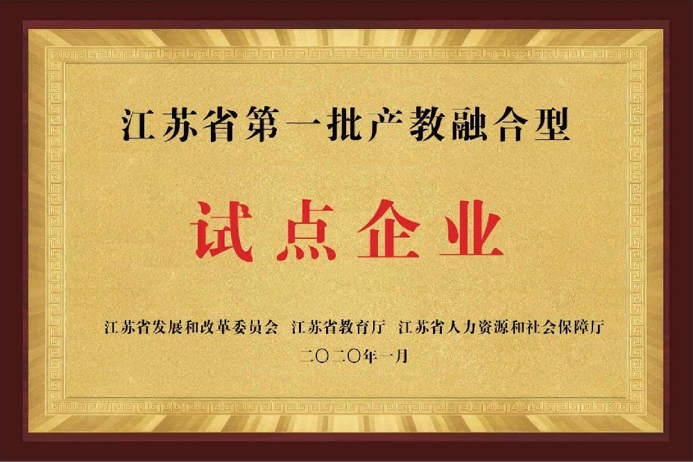 江苏省第一批产教融合试点企业